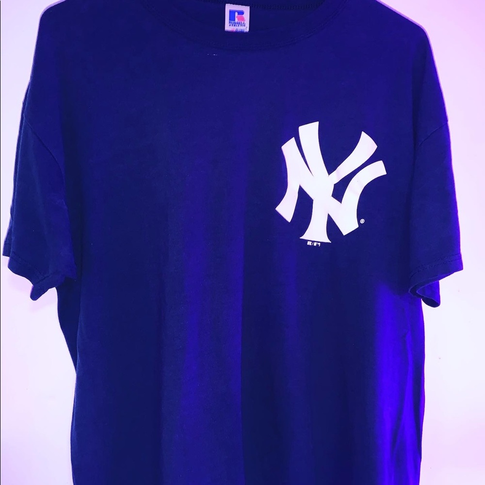 RUSSELL: NY Yankees Vintage T-Shirt Sz Lrg